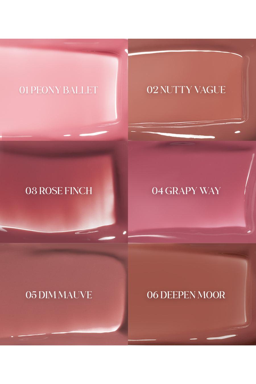 Romand Glasting Color Gloss - 01 Peony Ballet 4g