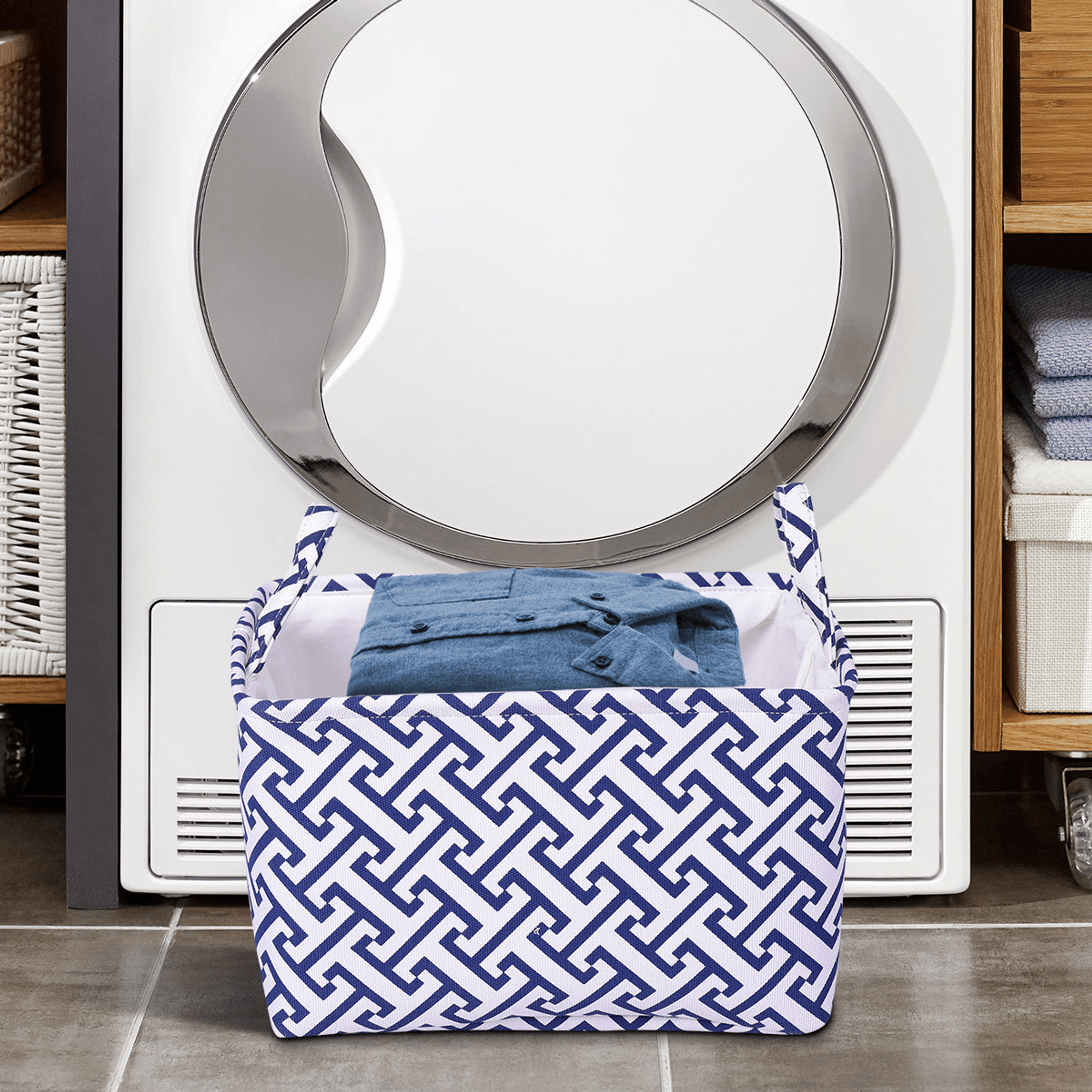 Elegant Set Of 3 Laundry Hampers And Storage Bins-3