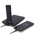 Multifunctional Lamp with Charger, Clock, and Thermostat