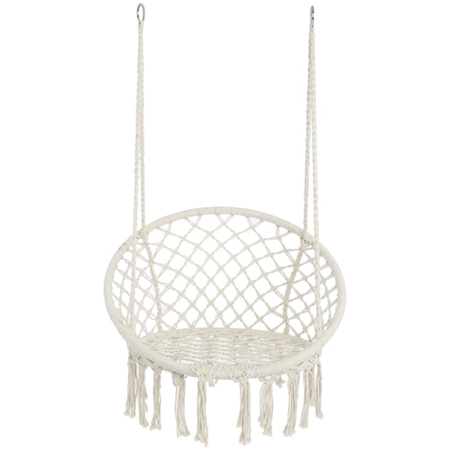 Macrame Hanging Hammock Chair - Cotton Indoor Swing
