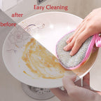 Double-Sided Dishwashing Sponge for Effortless Cleaning