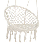 Macrame Hanging Hammock Chair - Cotton Indoor Swing