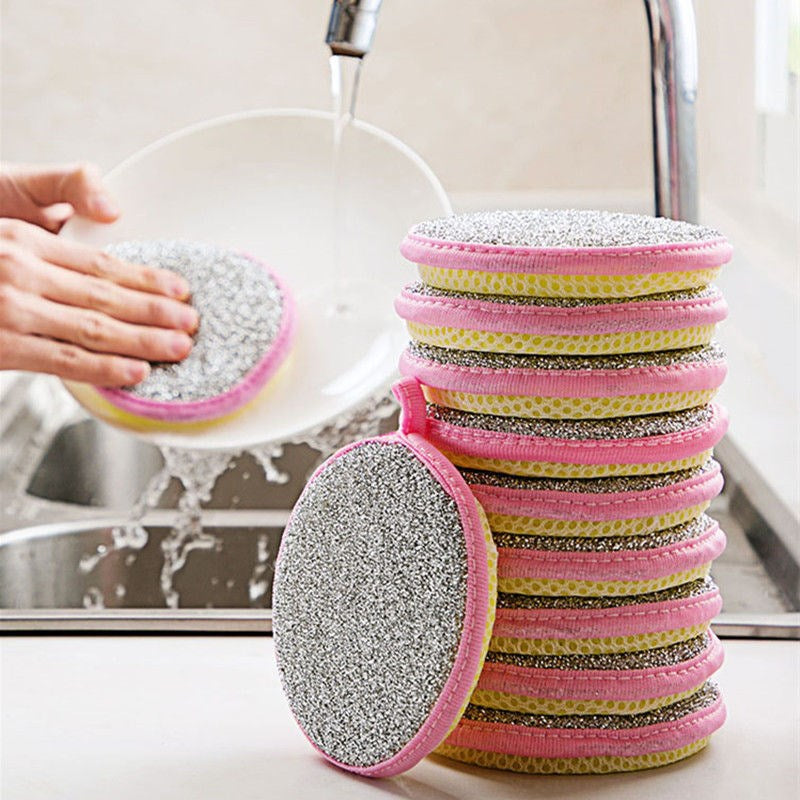 Double-Sided Dishwashing Sponge for Effortless Cleaning