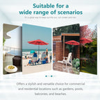 9 Foot Outdoor Patio Umbrella for Sun Protection