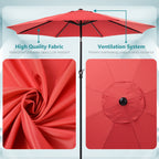 9 Foot Outdoor Patio Umbrella for Sun Protection