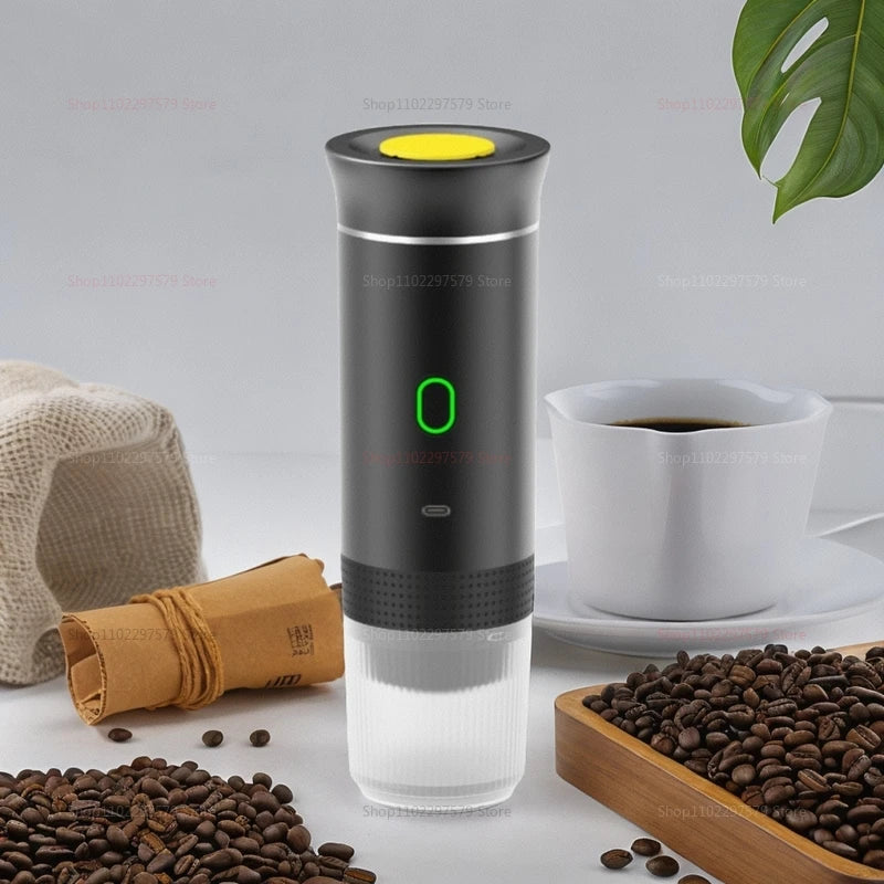 Wireless Portable Coffee Maker Espresso Coffee Maker For Car Home Camping Coffee Maker 3-in-1 Capsule Powder Travel Coffee Maker