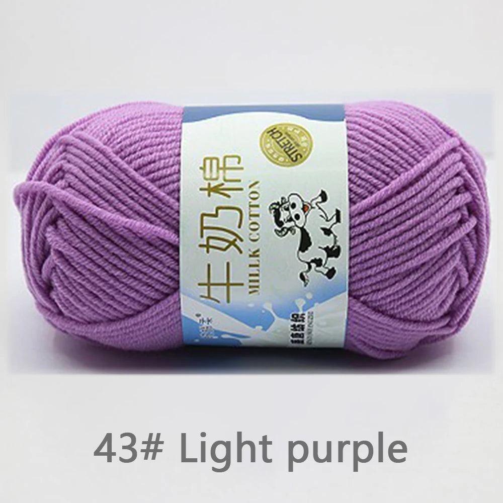 Soft Milk Cotton Yarn for Baby Sweaters & Scarves