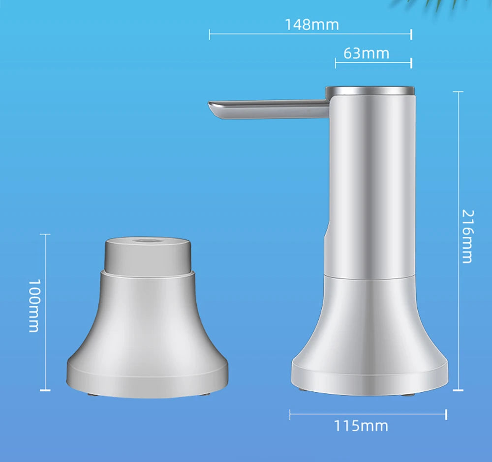 Automatic Electric Water Pump for 19L Bottles - USB Rechargeable