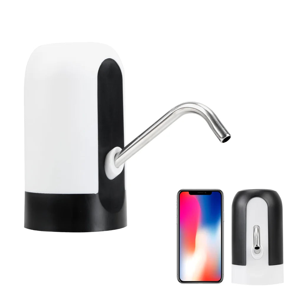 Automatic Water Pump Dispenser - USB Rechargeable with LED Light