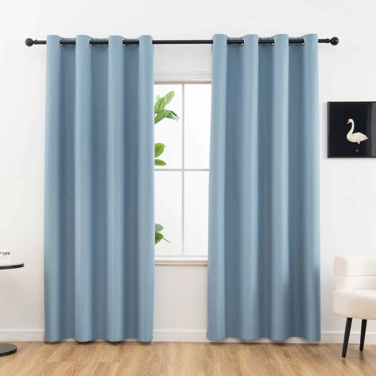 2pcs Modern Blackout Curtains for Cozy Bedrooms & Living Rooms