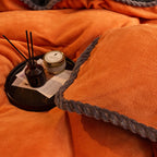 Soft Solid Color Milk Velvet Duvet Cover