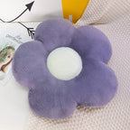 Soft Floral Decorative Pillow - Daisy Flower Plush Cushion