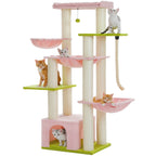 Multi-Level Cat Tree with Scratching Posts for Large Cats