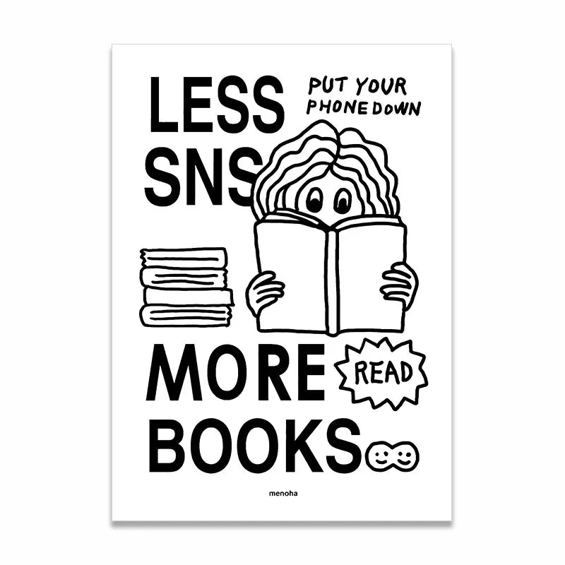 Cartoon Canvas Poster - Better Than Cheese, Coffee Time, Book & Beer
