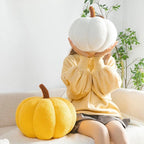 Funny Pumpkin Pillow - Creative Plush Cushion for Halloween Decor