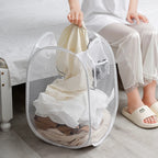Foldable Ventilated Dirty Clothes Basket for Easy Storage