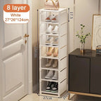 Stackable Corner Shoe Organizer - Space Saving Shoe Rack