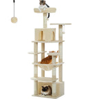 Large Cat Tree with Hammock & Scratching Posts for Indoor Cats
