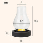 Stylish Glass Candlestick Holders with Stone Base - Perfect for Home & Weddings