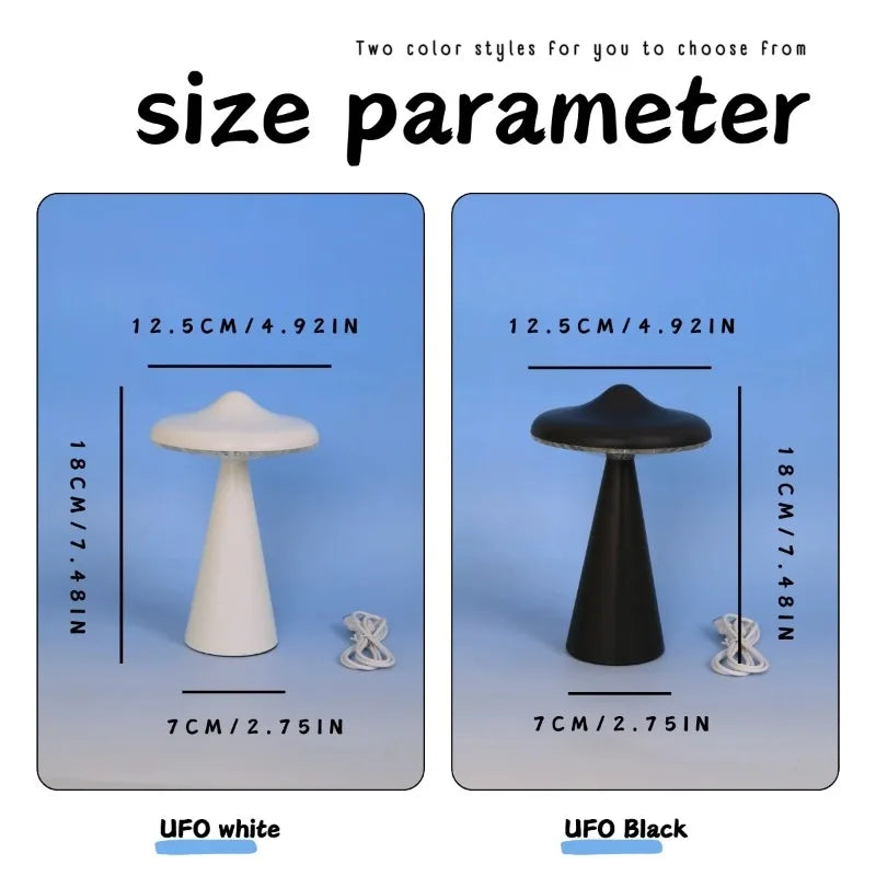Mushroom LED Desk Lamp | Bedroom & Desk Aesthetic