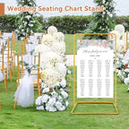 Heavy Duty Wedding Welcome Sign Stand with Leather Straps