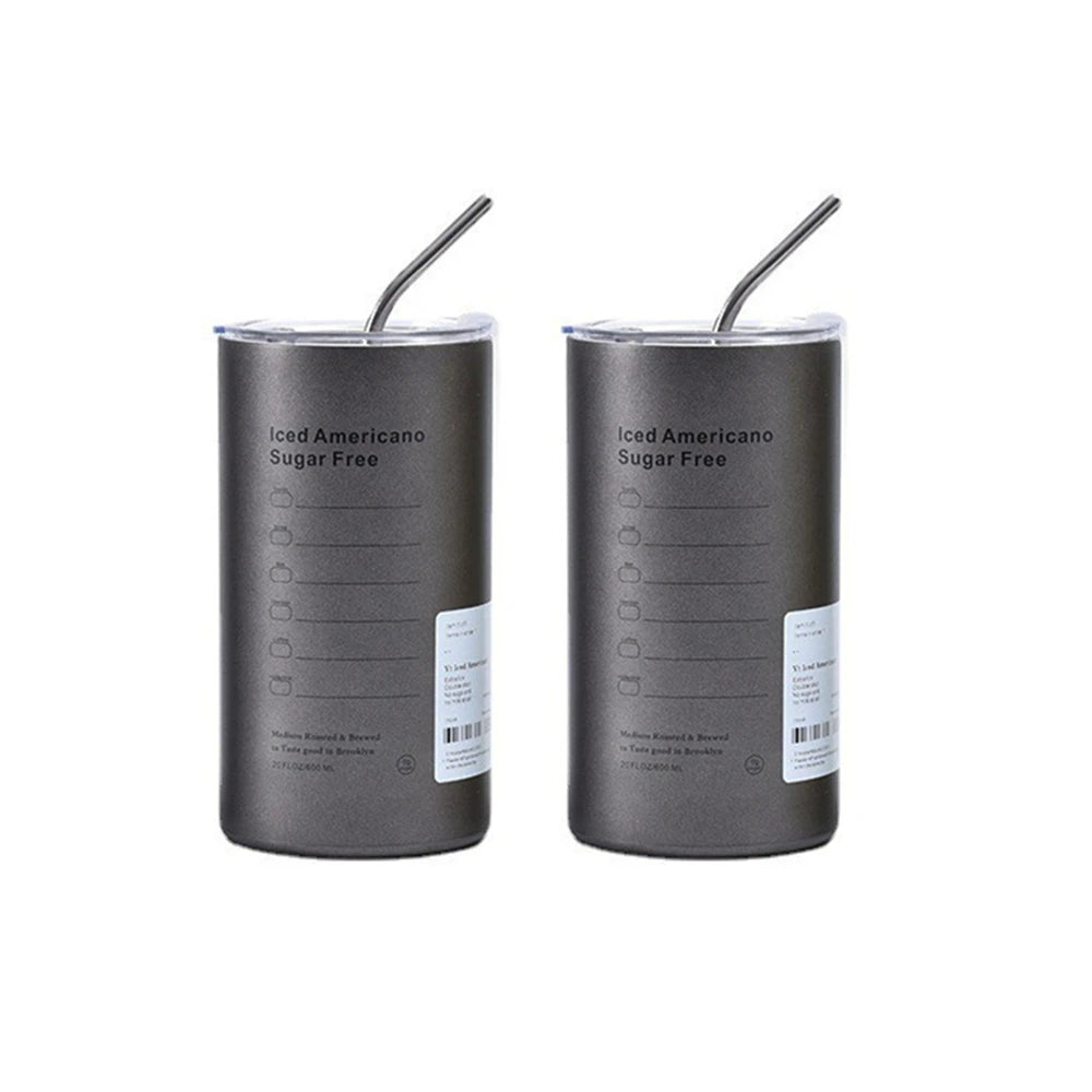Stylish 600ml Eco-Friendly Insulated Travel Coffee Tumbler