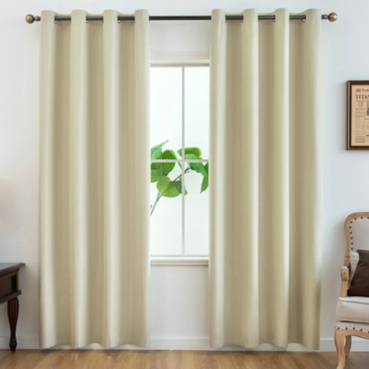 2pcs Modern Blackout Curtains for Cozy Bedrooms & Living Rooms