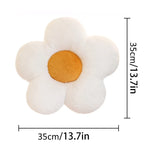 Soft Floral Decorative Pillow - Daisy Flower Plush Cushion