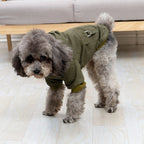 Warm Dog Jacket with Harness for Winter Hiking
