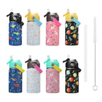 Kids Insulated Water Bottle with Straw - 360ML Stainless Steel