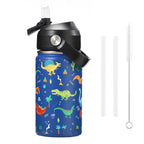 Kids Insulated Water Bottle with Straw - 360ML Stainless Steel