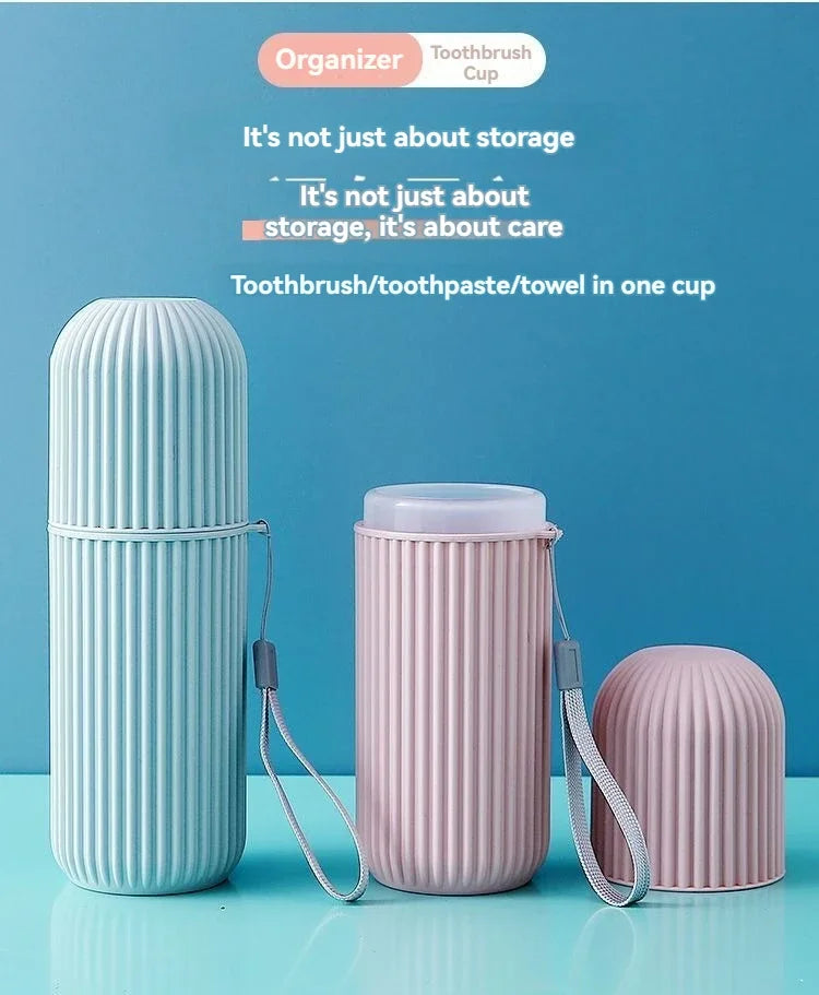 Portable Toothbrush and Toothpaste Holder for Travel