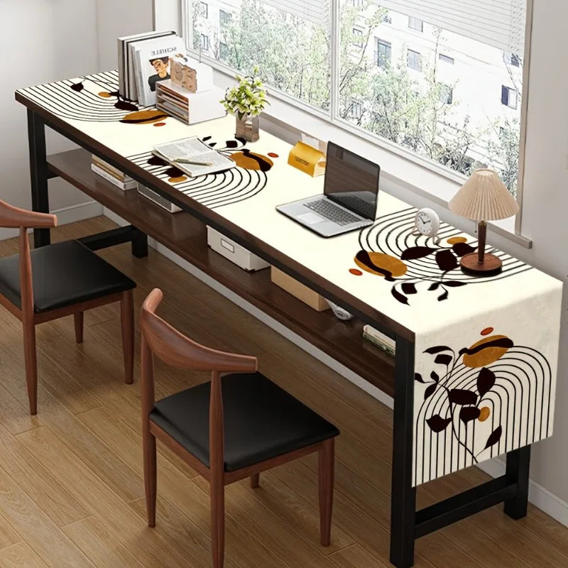 Scandinavian Geometric Table Runner - Modern Home Decor