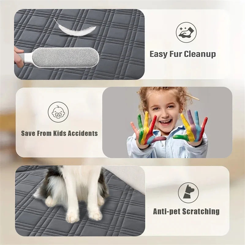 Waterproof Non-Slip Sofa Cover for Kids & Pets - Vibe Picks