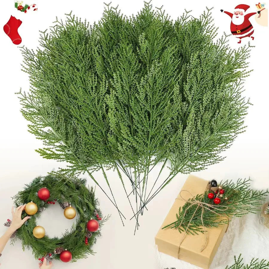 Artificial Pine Branches for Christmas Decor