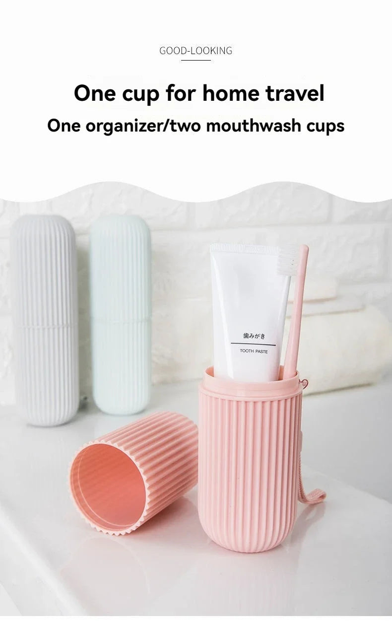 Portable Toothbrush and Toothpaste Holder for Travel