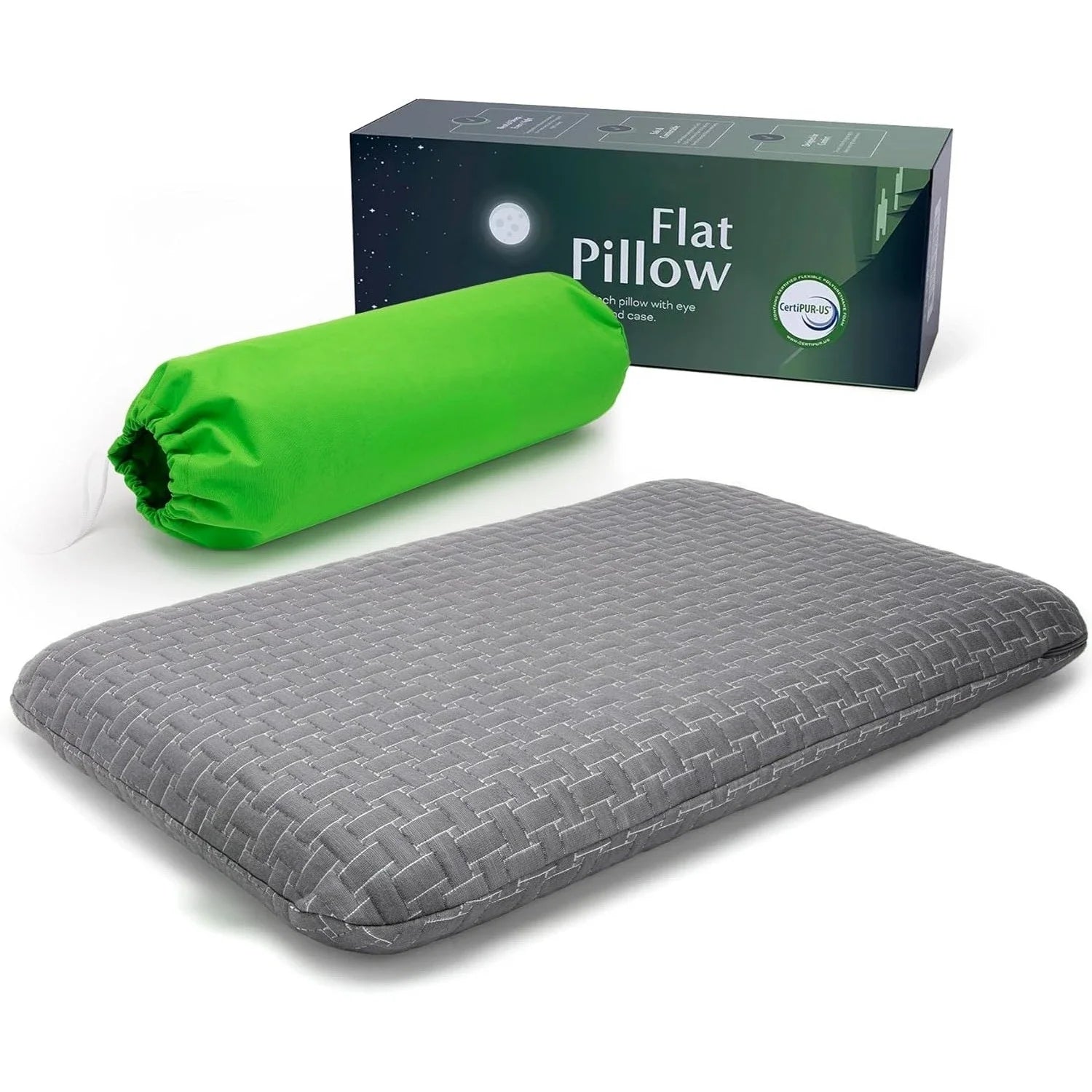Ultra Thin Memory Foam Pillow for Stomach Sleepers