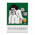 Cartoon Canvas Poster - Better Than Cheese, Coffee Time, Book & Beer