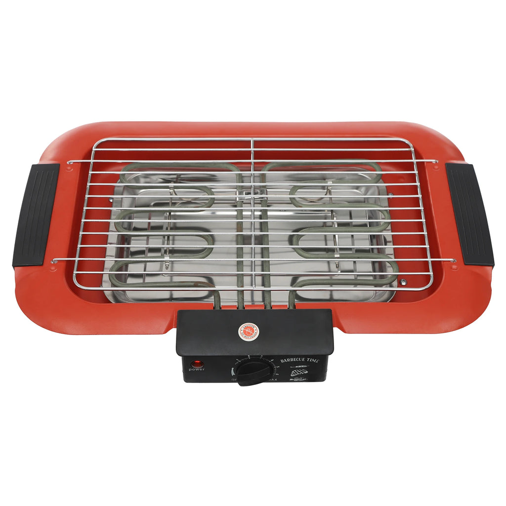 Stainless Steel Electric Table Grill with Adjustable Temp