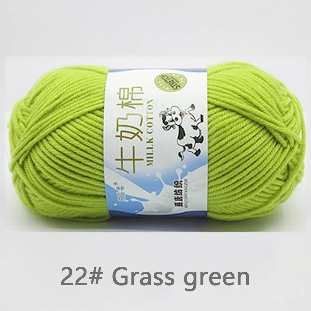 Soft Milk Cotton Yarn for Baby Sweaters & Scarves