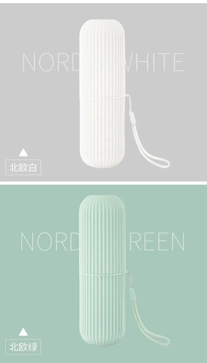 Portable Toothbrush and Toothpaste Holder for Travel