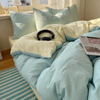 4-Piece Cotton Bedding Set - Duvet Cover & Pillowcases