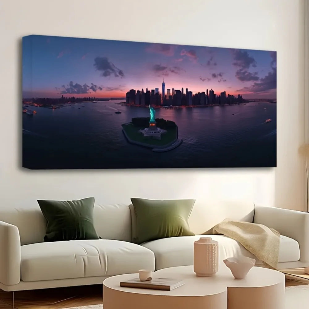 1.5 Inch Thick Pine Wood Frame Sunset Poster Art