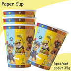 Paw Patrol Birthday Disposable Tableware Set
