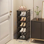 Stackable Corner Shoe Organizer - Space Saving Shoe Rack