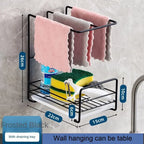 Wall Hanging Towel Rack for Kitchen Storage