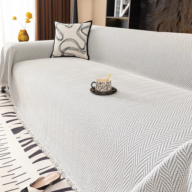 Stylish Chenille Sofa Cover - Elegant Furniture Protector