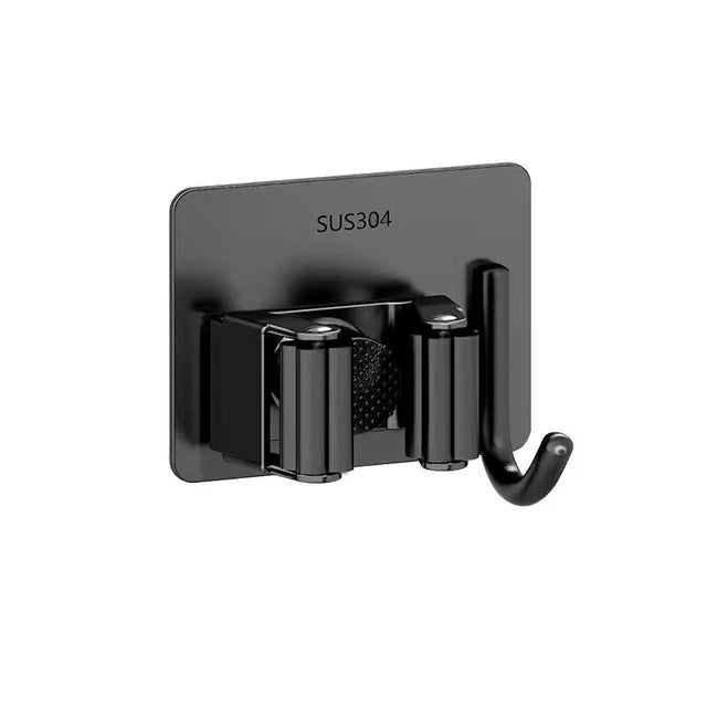 304 Stainless Steel Wall Mounted Mop Holder - Space Saver