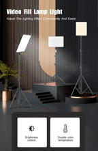 LED Video Lights for Photography and Live Streaming