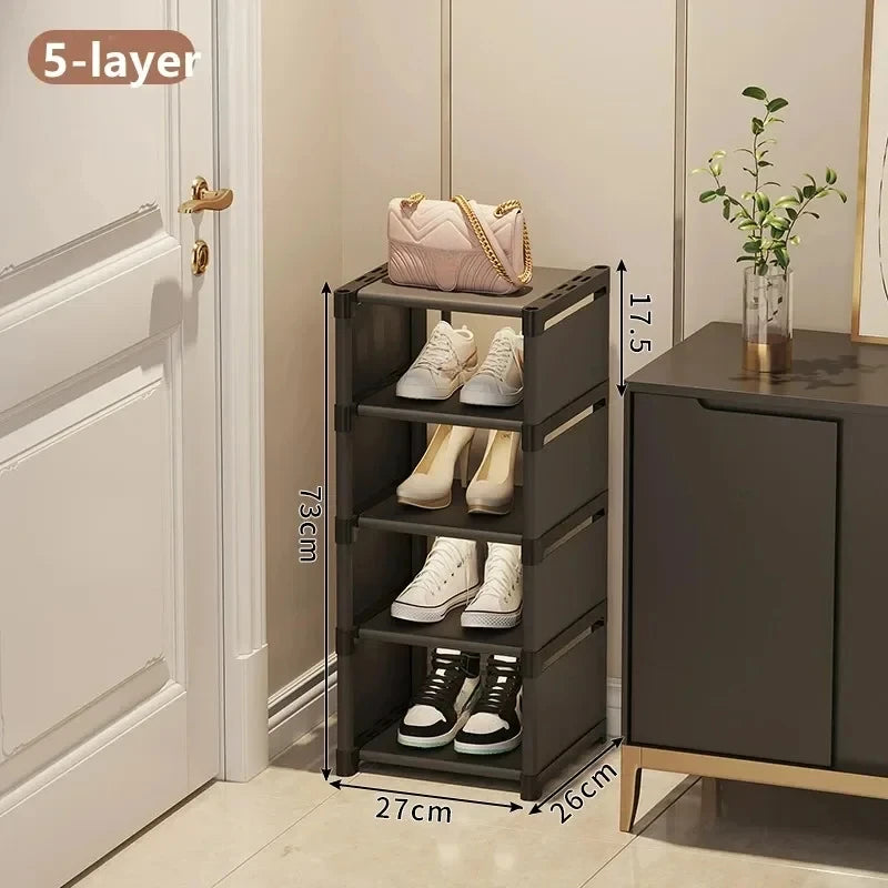 Stackable Corner Shoe Organizer - Space Saving Shoe Rack